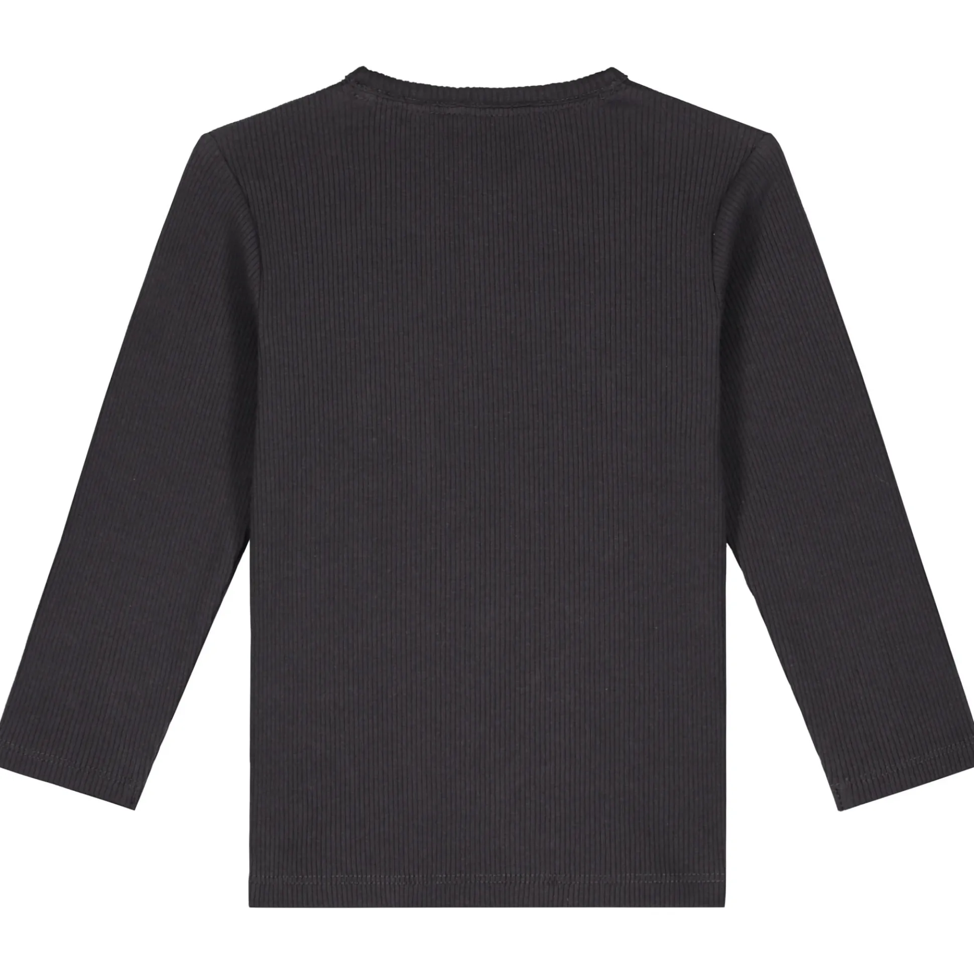 Prénatal peuter shirt lange mouwen effen antraciet