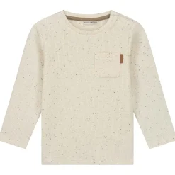 Prénatal peuter shirt lange mouwen effen beige