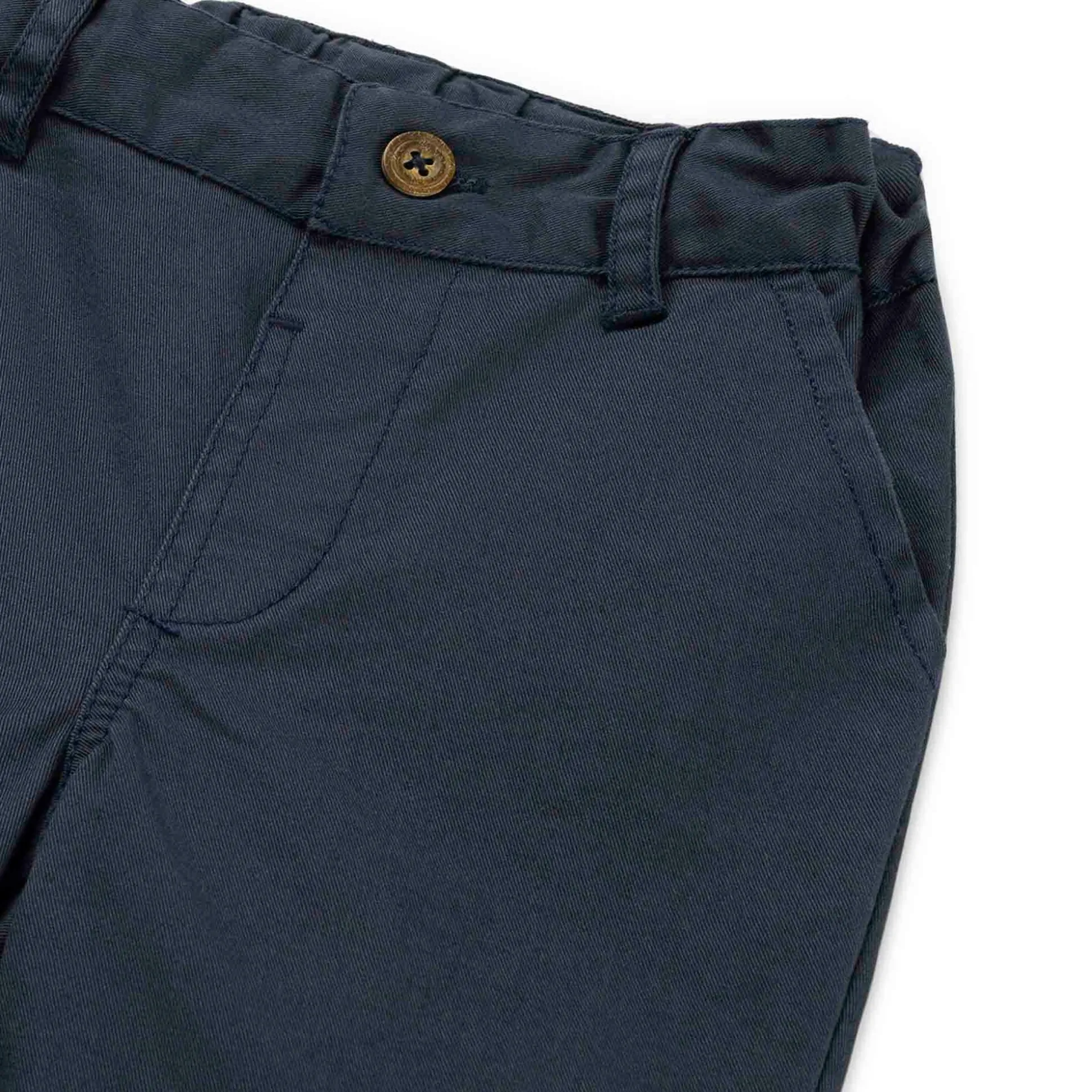 Prénatal peuter short effen blauw