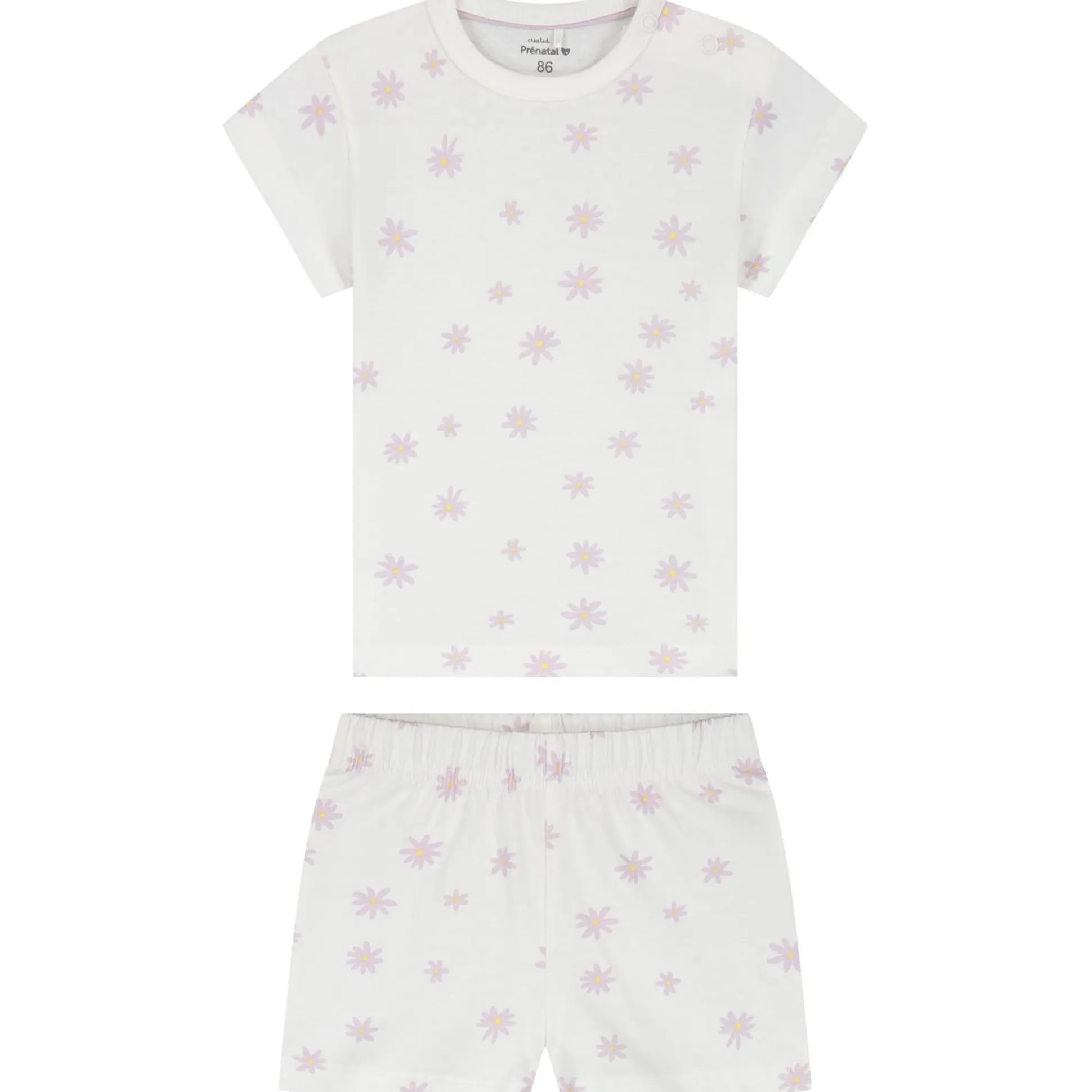 Prénatal peuter shortama 2 stuks paars