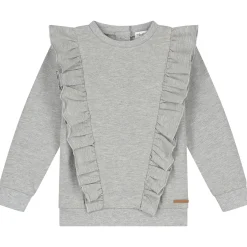 Prénatal peuter sweater glitter lange mouwen melee grijs