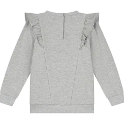 Prénatal peuter sweater glitter lange mouwen melee grijs