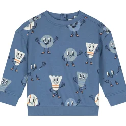 Prénatal peuter sweater lange mouwen all over print blauw