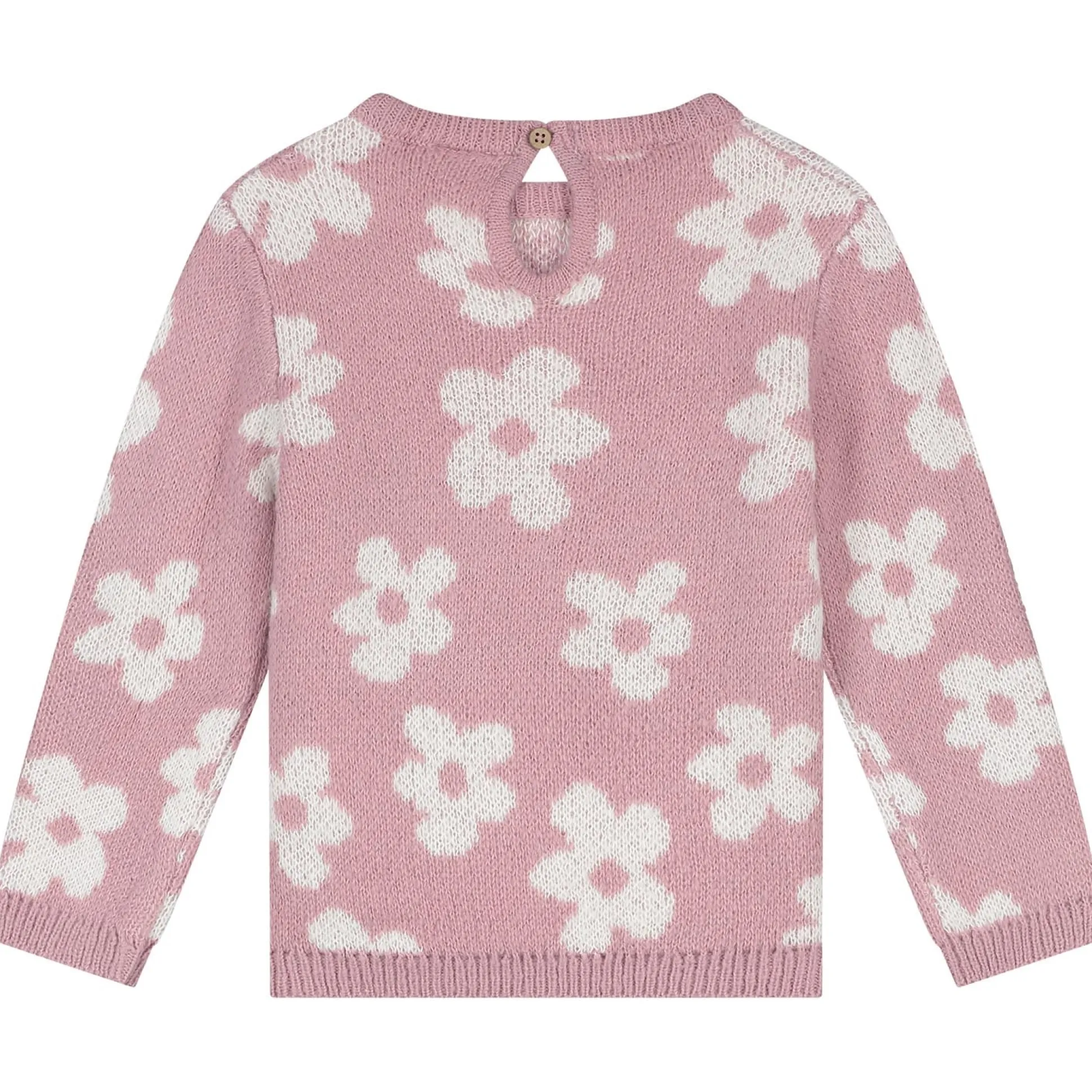 Prénatal peuter sweater lange mouwen bloemen roze