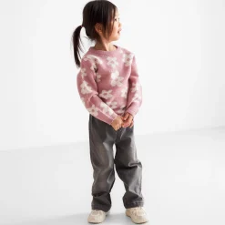 Prénatal peuter sweater lange mouwen bloemen roze