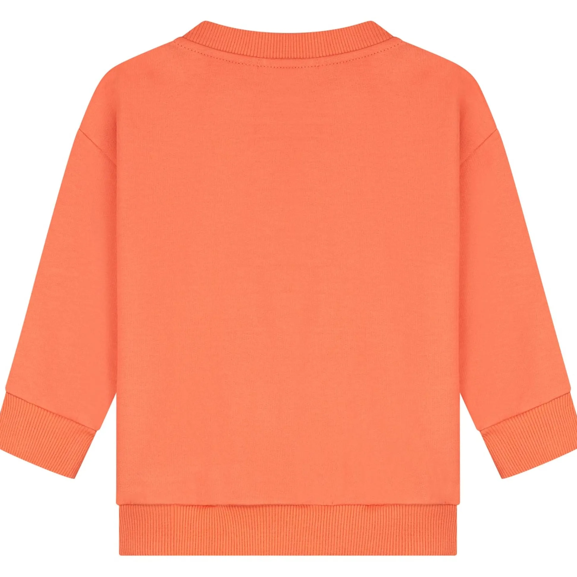Prénatal peuter sweater lange mouwen effen oranje
