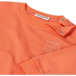 Prénatal peuter sweater lange mouwen effen oranje