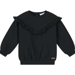 Prénatal peuter sweater lange mouwen effen zwart