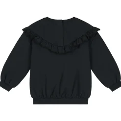 Prénatal peuter sweater lange mouwen effen zwart