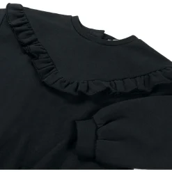 Prénatal peuter sweater lange mouwen effen zwart