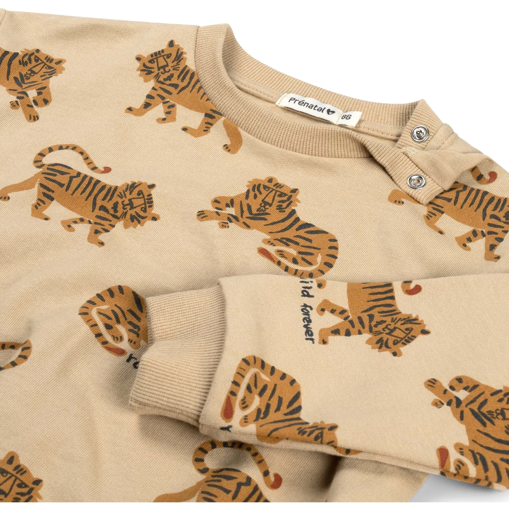 Prénatal peuter sweater lange mouwen dierenprint multi