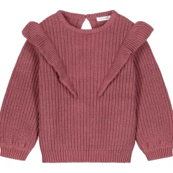 Prénatal peuter sweater lange mouwen effen rood