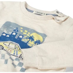 Prénatal peuter sweater lange mouwen printopdruk beige