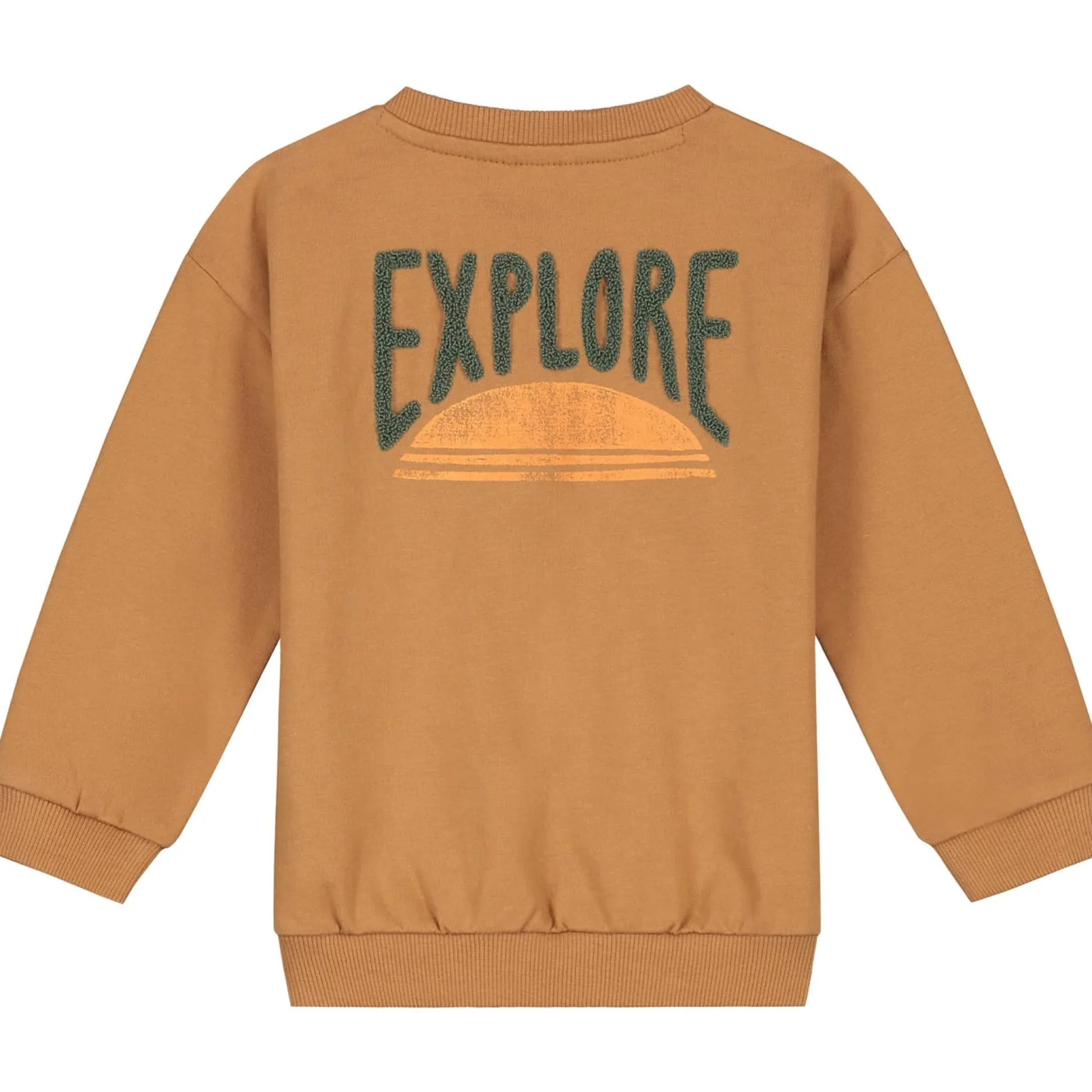 Prénatal peuter sweater lange mouwen logo bruin