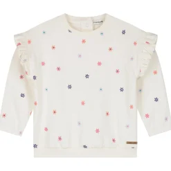 Prénatal peuter sweater lange mouwen bloemen wit