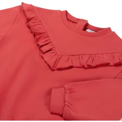 Prénatal peuter sweater lange mouwen effen rood
