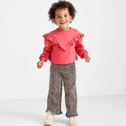 Prénatal peuter sweater lange mouwen effen rood