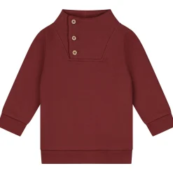 Prénatal peuter sweater lange mouwen effen rood