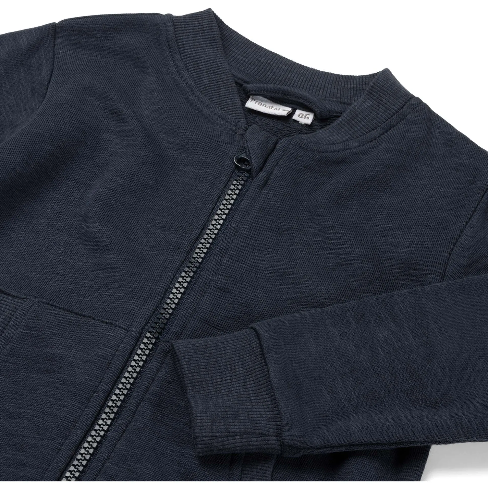 Prénatal peuter vest lange mouwen effen blauw