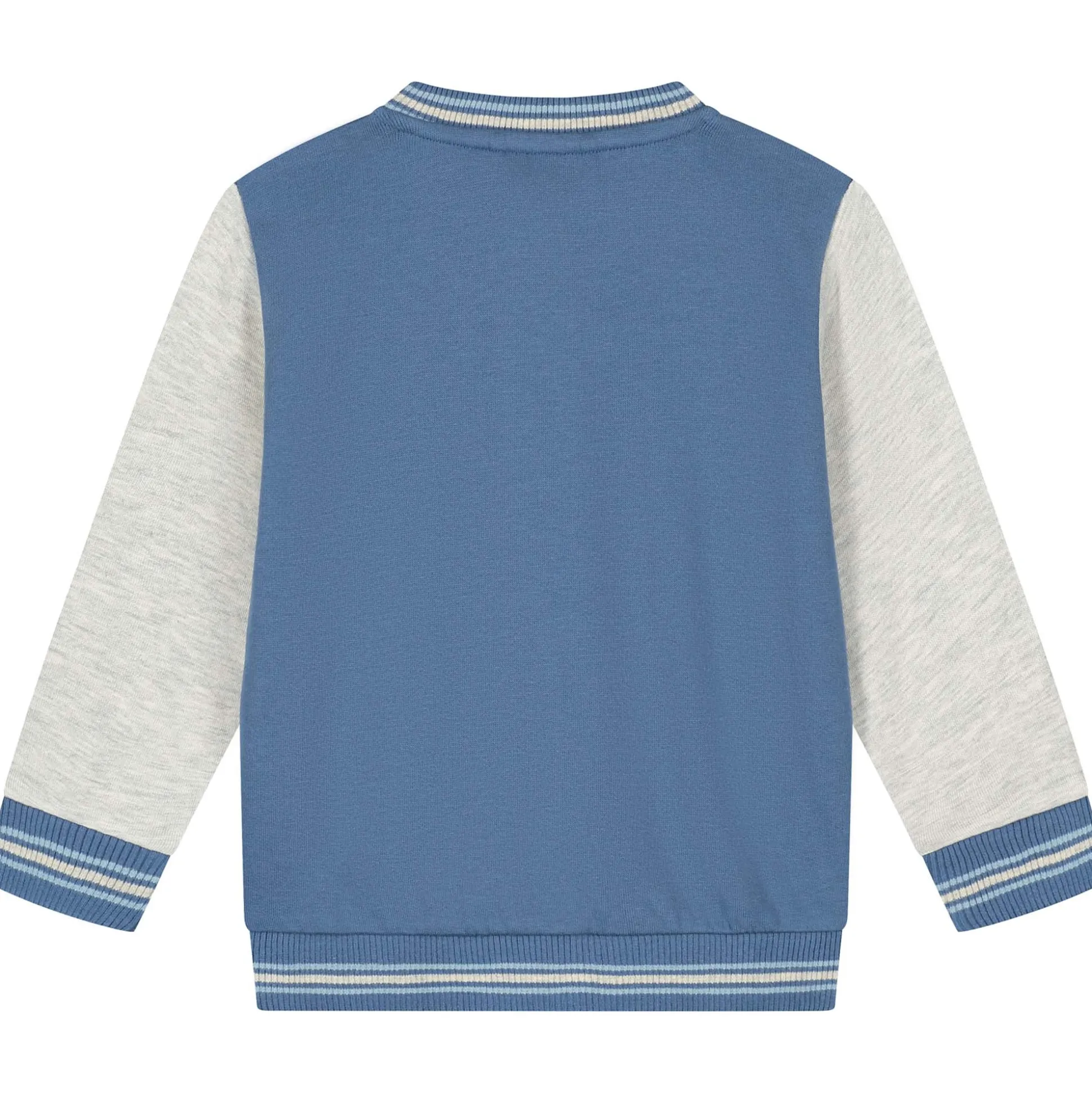 Prénatal peuter vest lange mouwen meerkleurig blauw