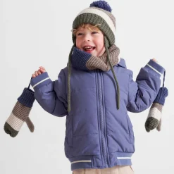 Prénatal peuter winterjas lange mouwen effen blauw