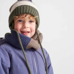 Prénatal peuter winterjas lange mouwen effen blauw