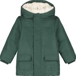 Prénatal peuter winterjas lange mouwen effen groen