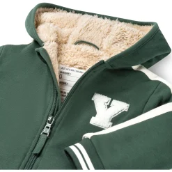 Prénatal peuter winterjas lange mouwen printopdruk groen