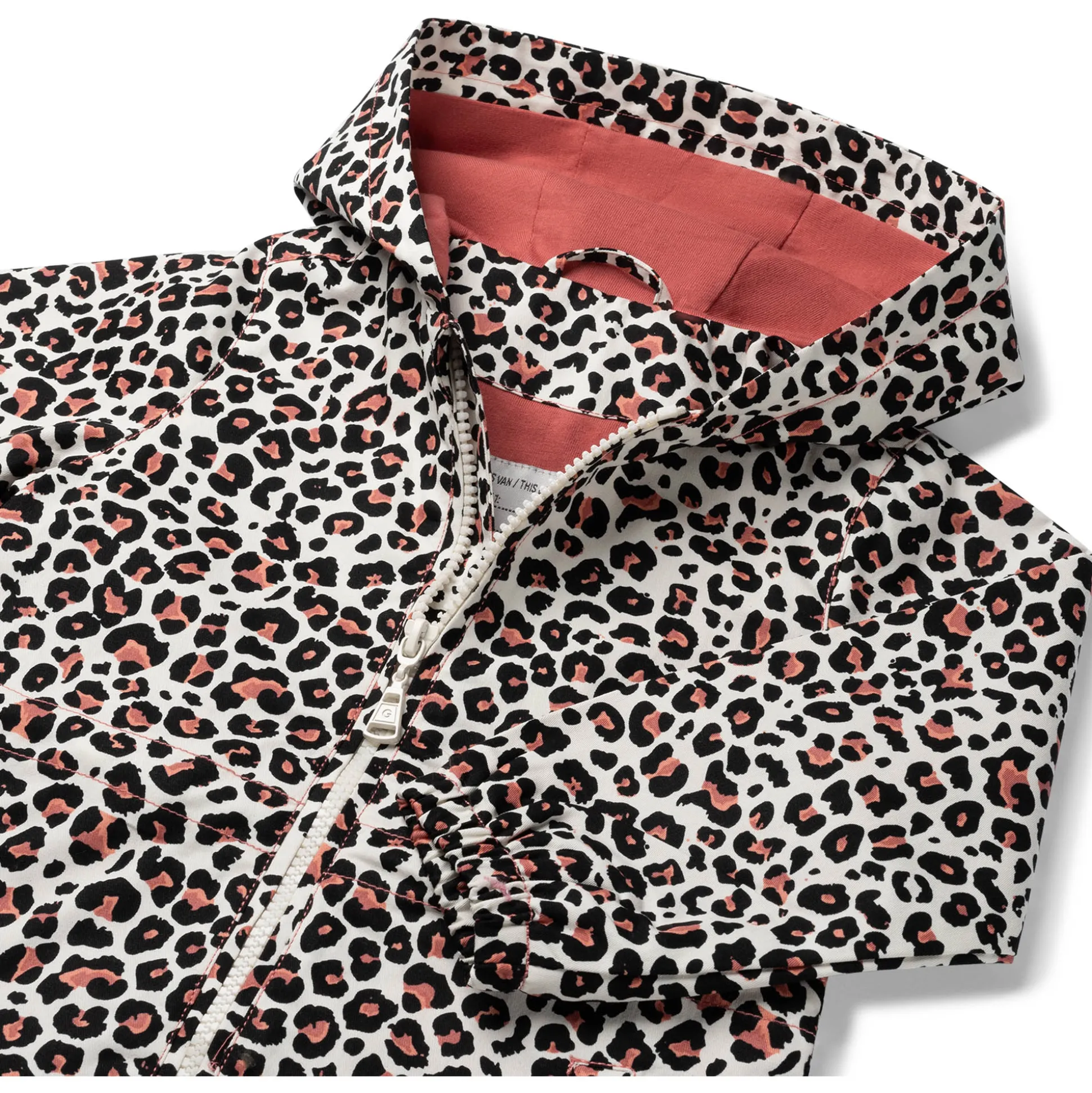 Prénatal peuter zomerjas lange mouwen panterprint beige