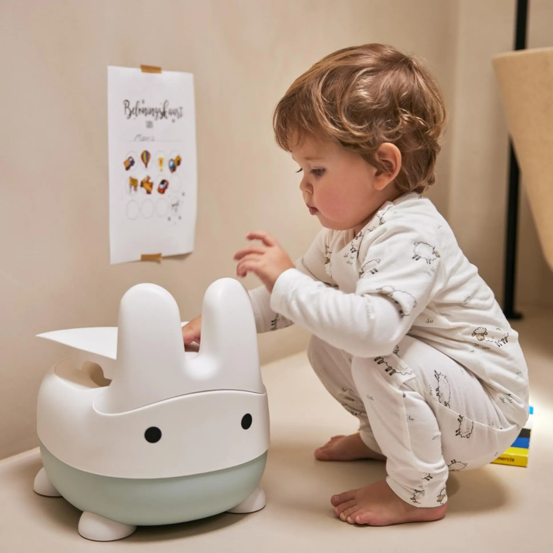 Prénatal potje Konijn grijs