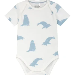 Prénatal romper 2 stuks korte mouwen dierenprint blauw