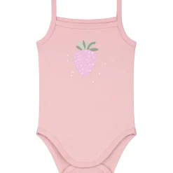 Prénatal romper 2 stuks spaghettibandjes all over print roze