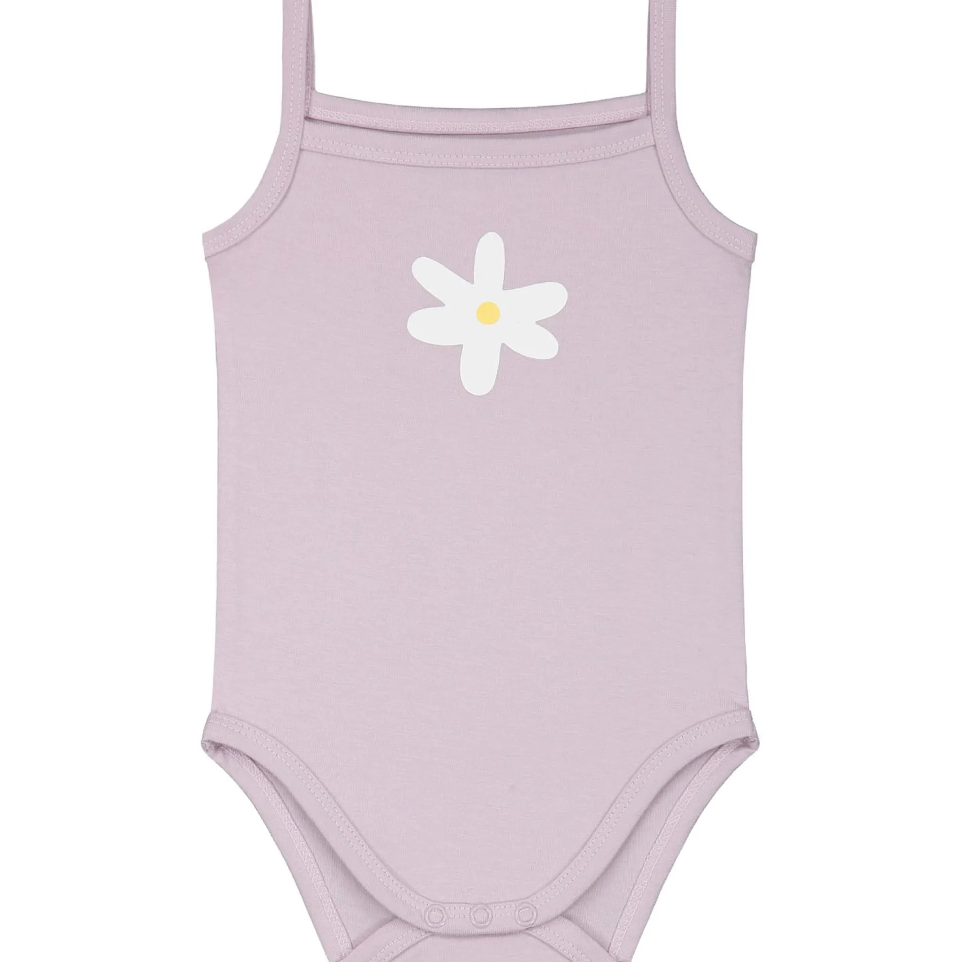 Prénatal romper 2 stuks spaghettibandjes bloemen paars