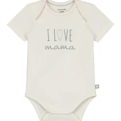 Prénatal romper i love mama korte mouwen tekst wit