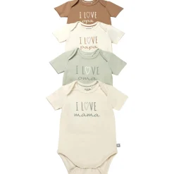 Prénatal romper i love mama korte mouwen tekst wit