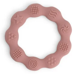 Prénatal siliconen bijtring roze