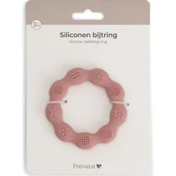 Prénatal siliconen bijtring roze