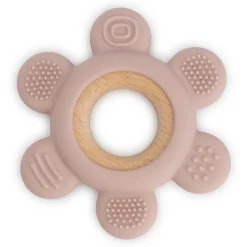 Prénatal siliconen bijtring patroon roze