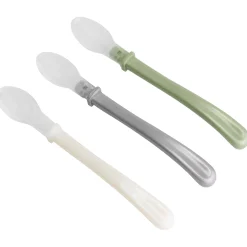 Prénatal siliconen lepels 3 stuks turquoise