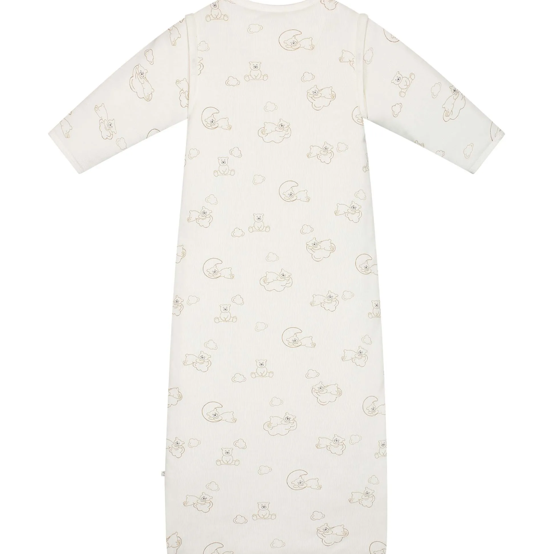 Prénatal slaapzak beren rib wit