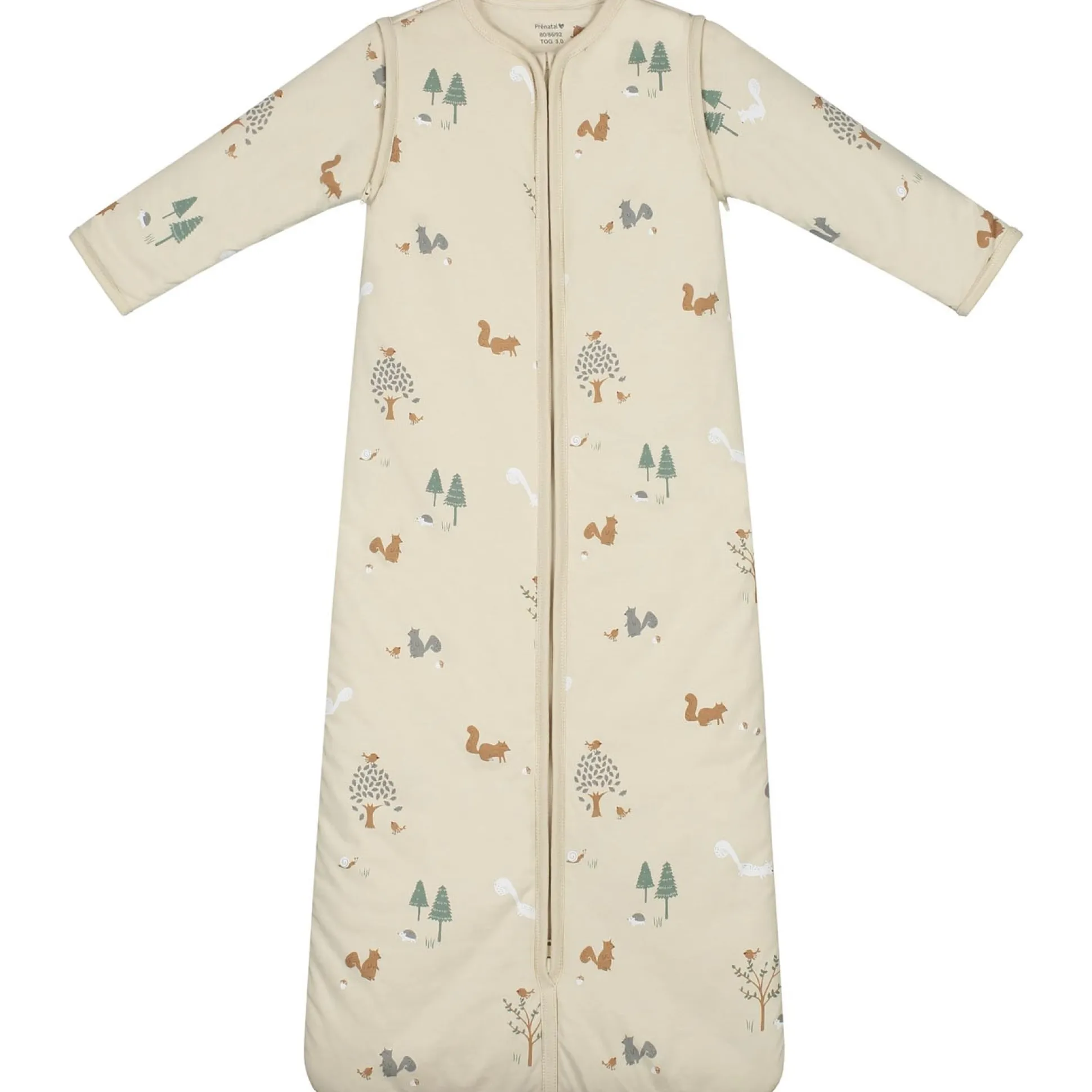 Prénatal slaapzak eekhoorn beige