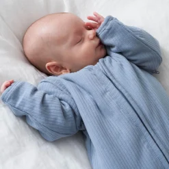 Prénatal slaapzak rib blauw