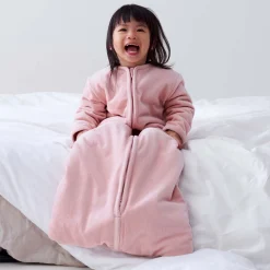 Prénatal slaapzak rib velour roze