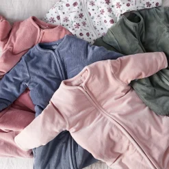 Prénatal slaapzak rib velour roze