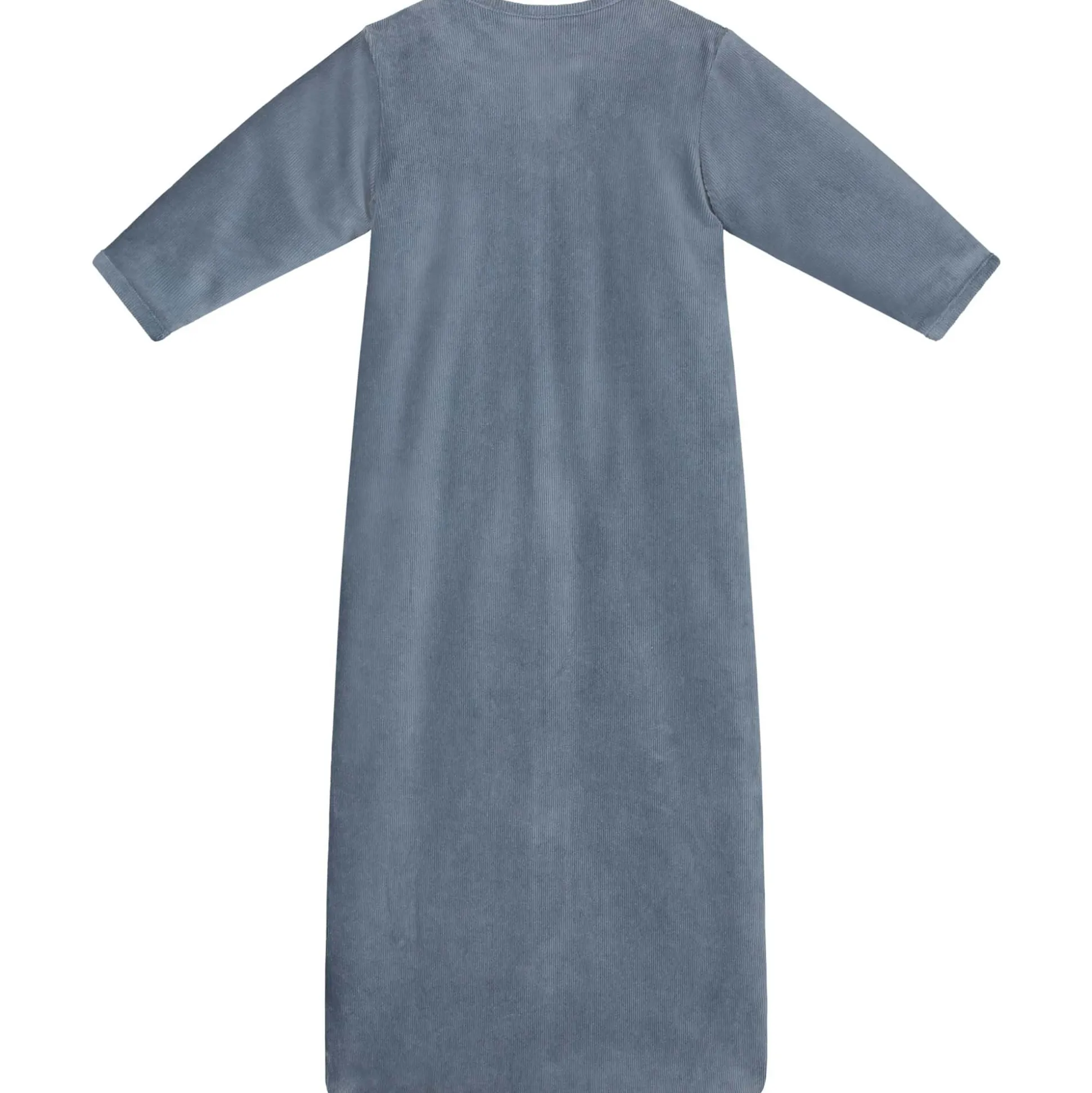 Prénatal slaapzak rib velour blauw