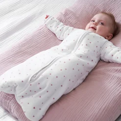 Prénatal slaapzak velvet hart wit