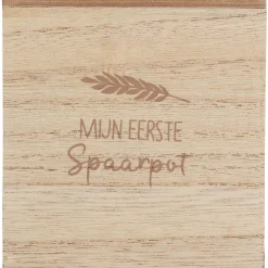 Prénatal spaarpot hout Brown