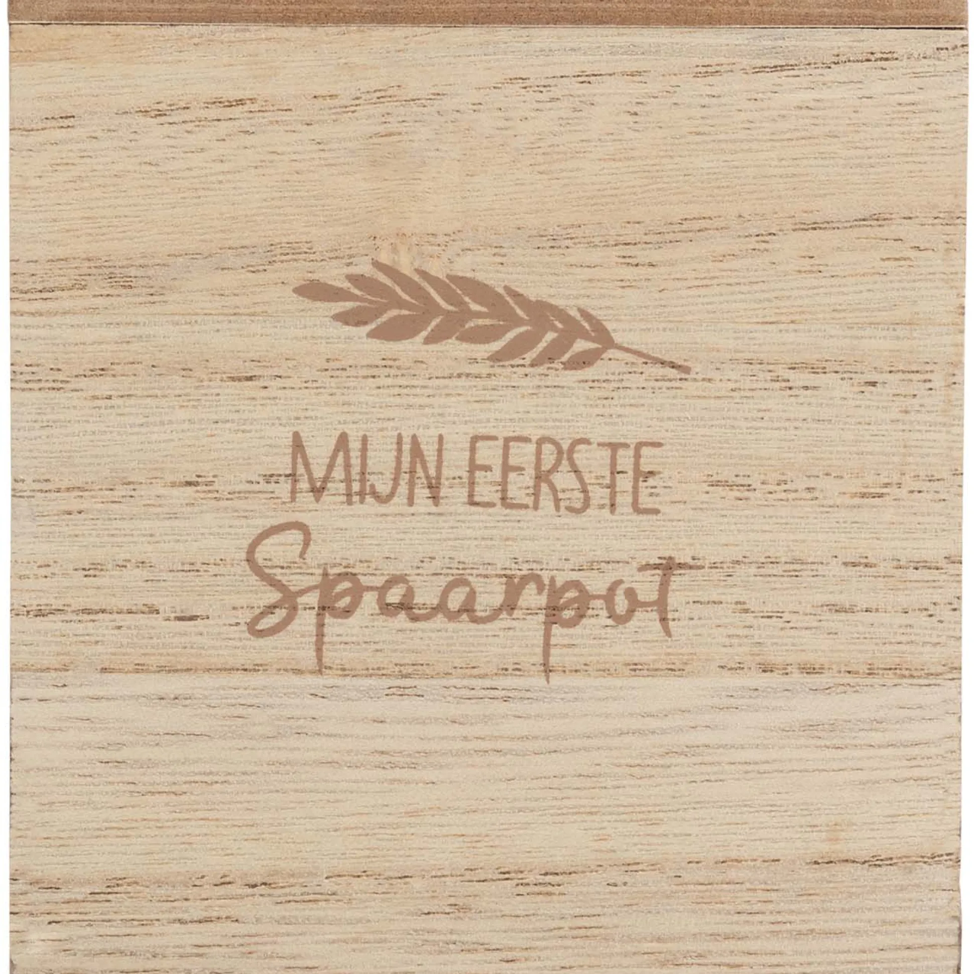 Prénatal spaarpot hout Brown