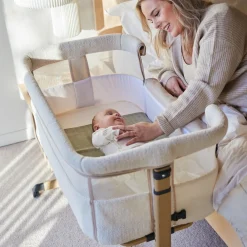 Prénatal Teddy Co-sleeper Bella ivory white & Prénatal Essential Co-sleeper matras