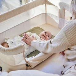 Prénatal Teddy Co-sleeper Bella ivory white & Prénatal Essential Co-sleeper matras